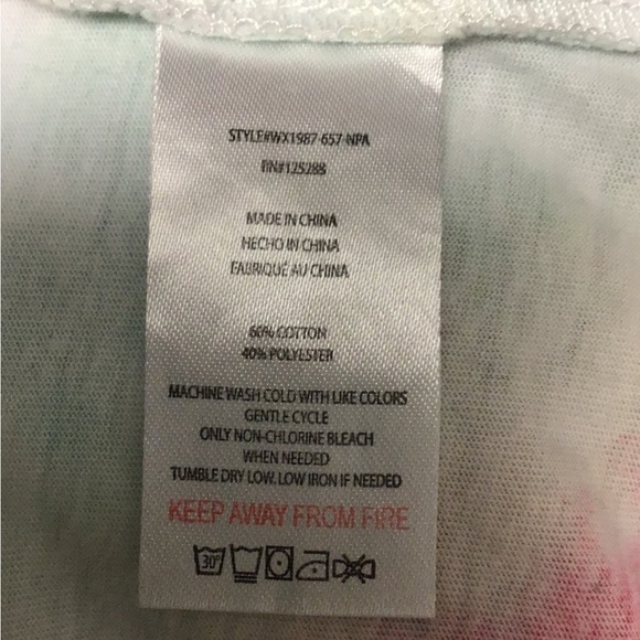 Rae Dunn Women’s Short Sleeve Crewneck “LOVE.” Tee Shirt, Tie Dye, size XL - Picture 7 of 12